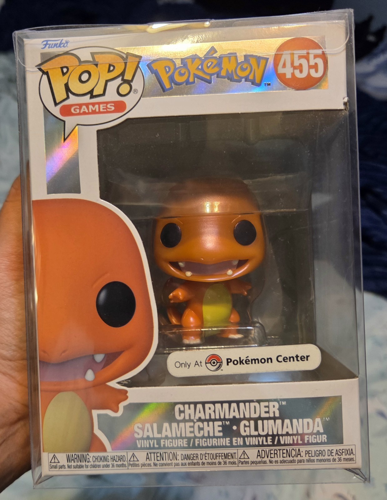 Funko Pop Pokémon Charmander Pearlescent Pokemon Center Exclusive #455