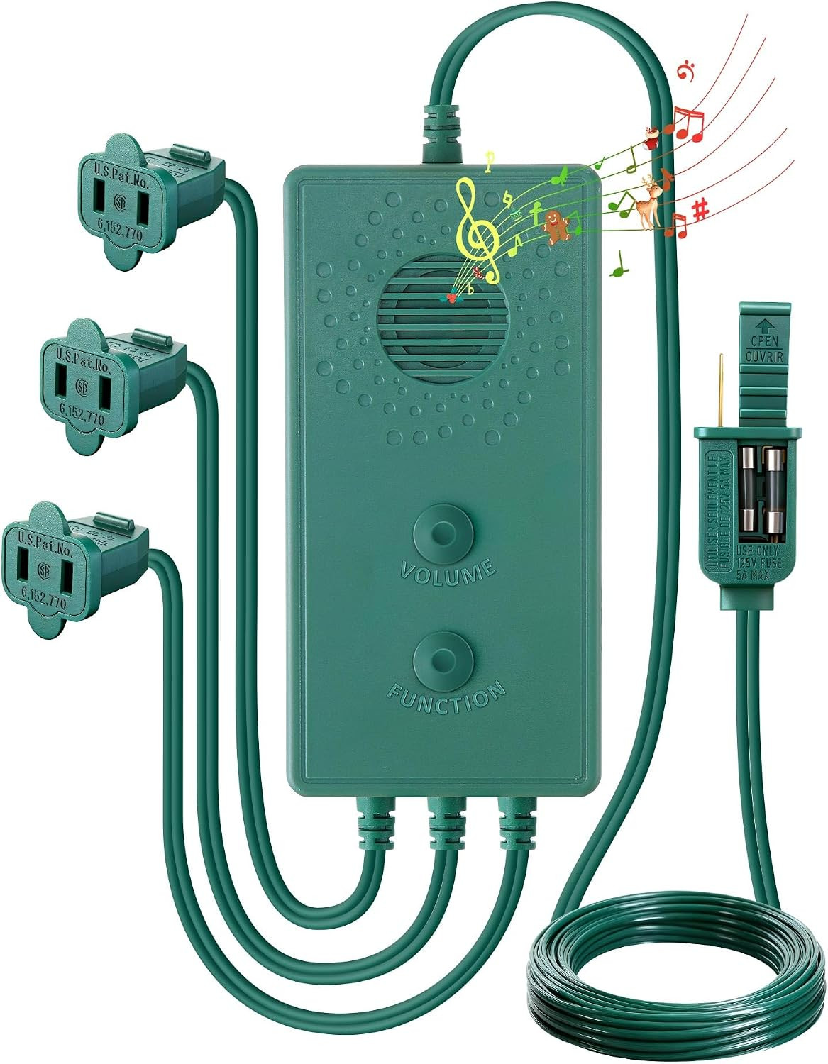 Enhon Vintage 90s Musical Christmas Lights Controller, Singing Christmas Tree Li
