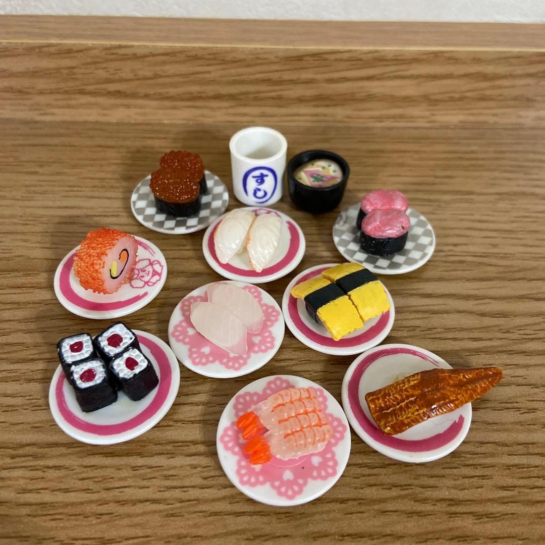 rare Re-Ment Miniature Sushi Set Food Real Sample interior Collectibles D592 rare Re-Ment Miniature Sushi Set Food Real Sample interior Collectibles D592