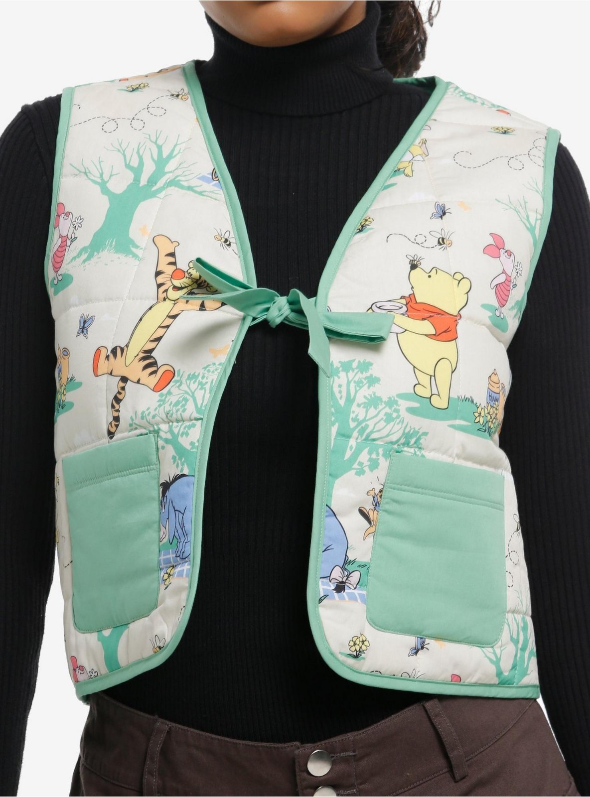 Disney Winnie The Pooh Quilted Vest SIZE MEDIUM NWT FAST SHIPPING