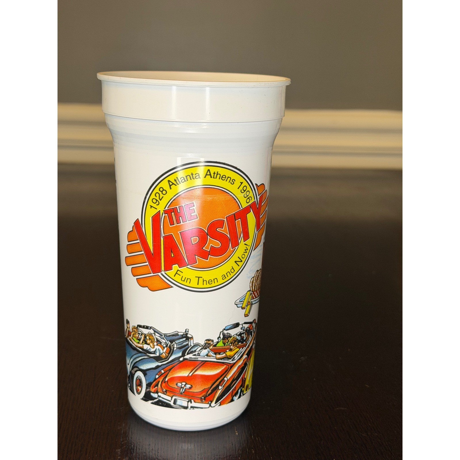 Vintage The Varsity Atlanta Athens 1928-1996 Souvenir Cup Drive-In Carhop