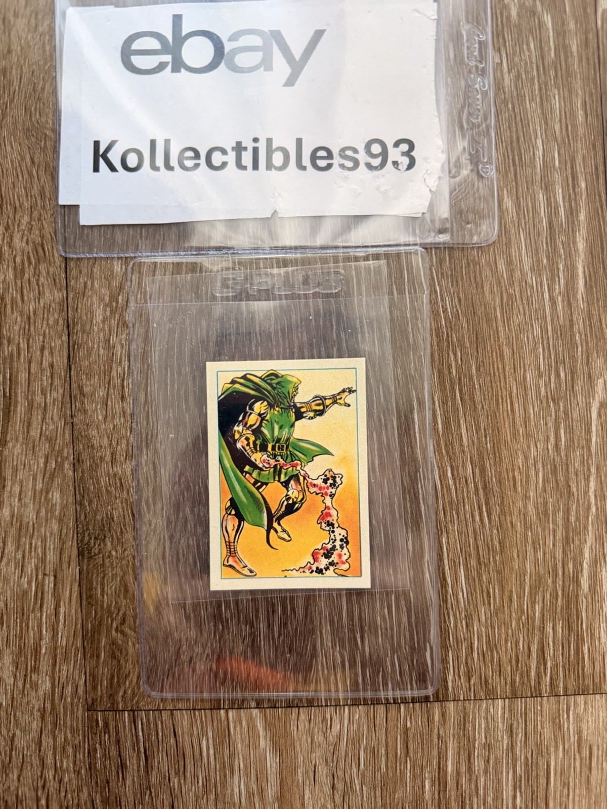 1984 LEAF MARVEL COMICS SECRET WARS STICKER #86 DOCTOR DOOM