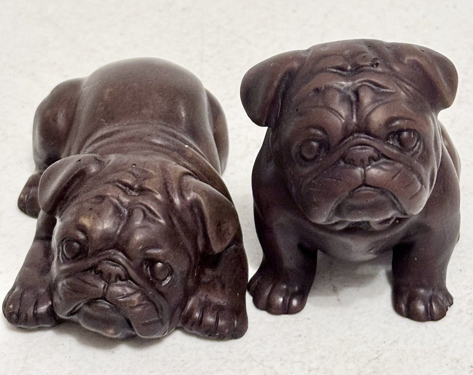 Crafted English Bulldogs Figures LOT OF 2
