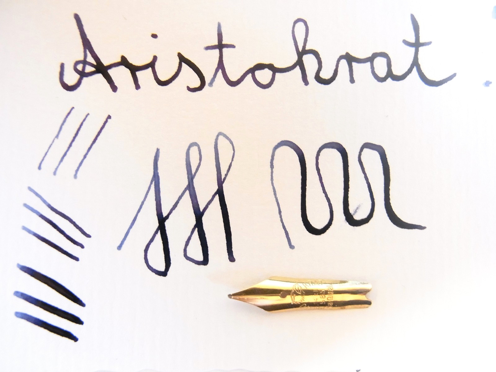 1930´s Flexy 14C Gold nib F F -BB For ARISTOKRAT Fountain Pen