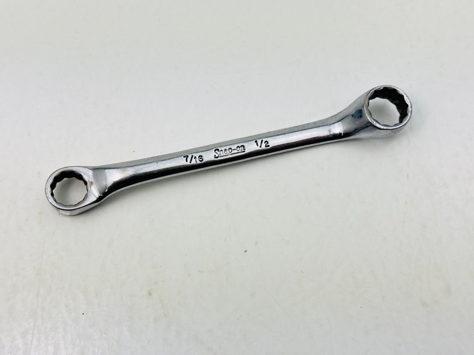 Snap-On XS1416 SAE 7/16 1/2 Double Box Wrench 5.25\
