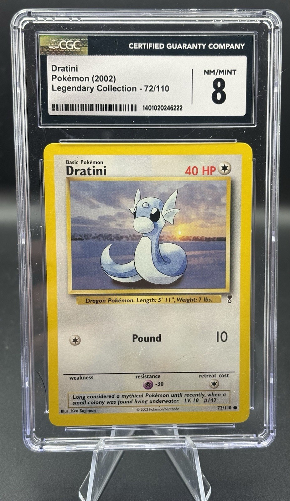CGC 8, Dratini,2002 Legendary Collection 72/110