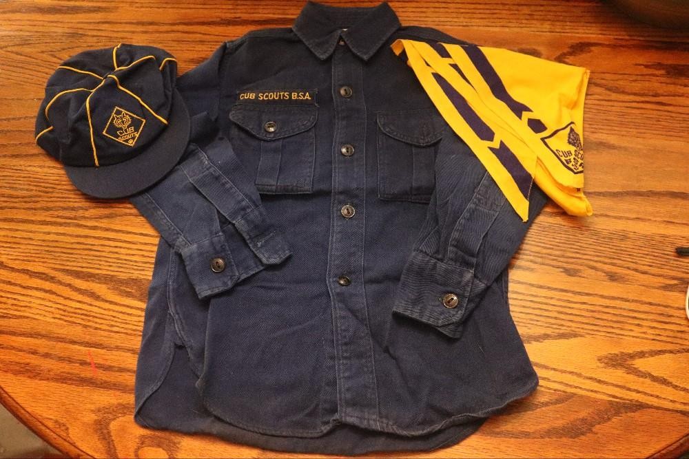 Vintage Cub Scouts of America Hat, Shirt & Neckerchief 1960s