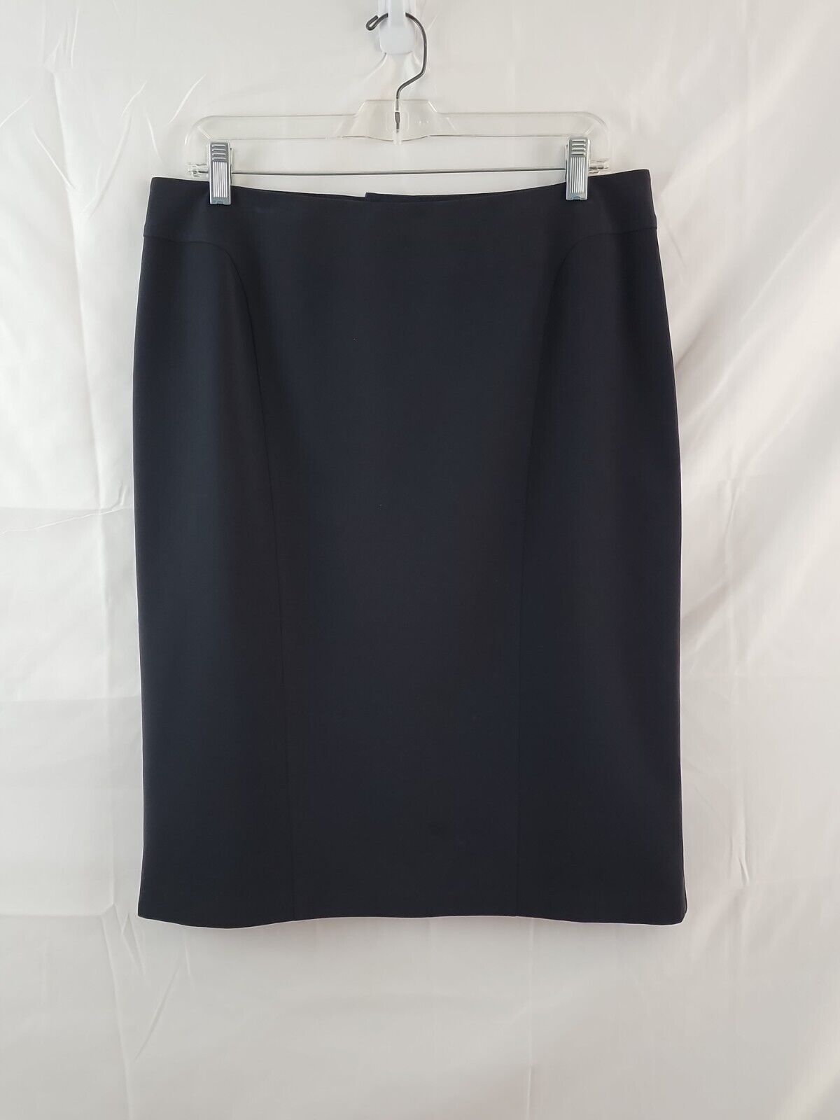 Giorgio Armani Womens Black Midi  A-Line Lined Pencil Skirt Size 44 US 4-6 Used