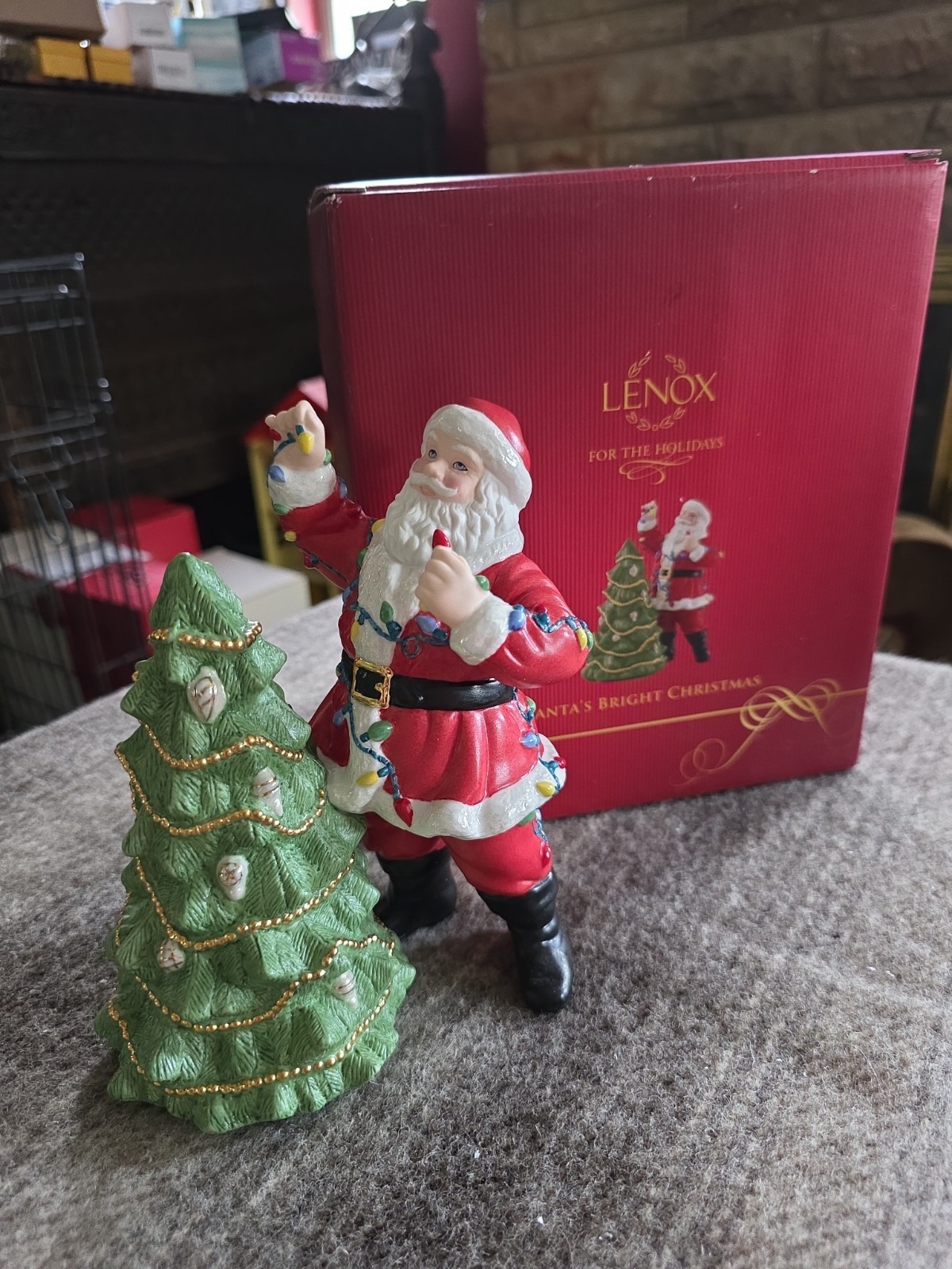 Lenox Santa's Bright Christmas Annual Porcelain Figurine 2010 NEW IN BOX 