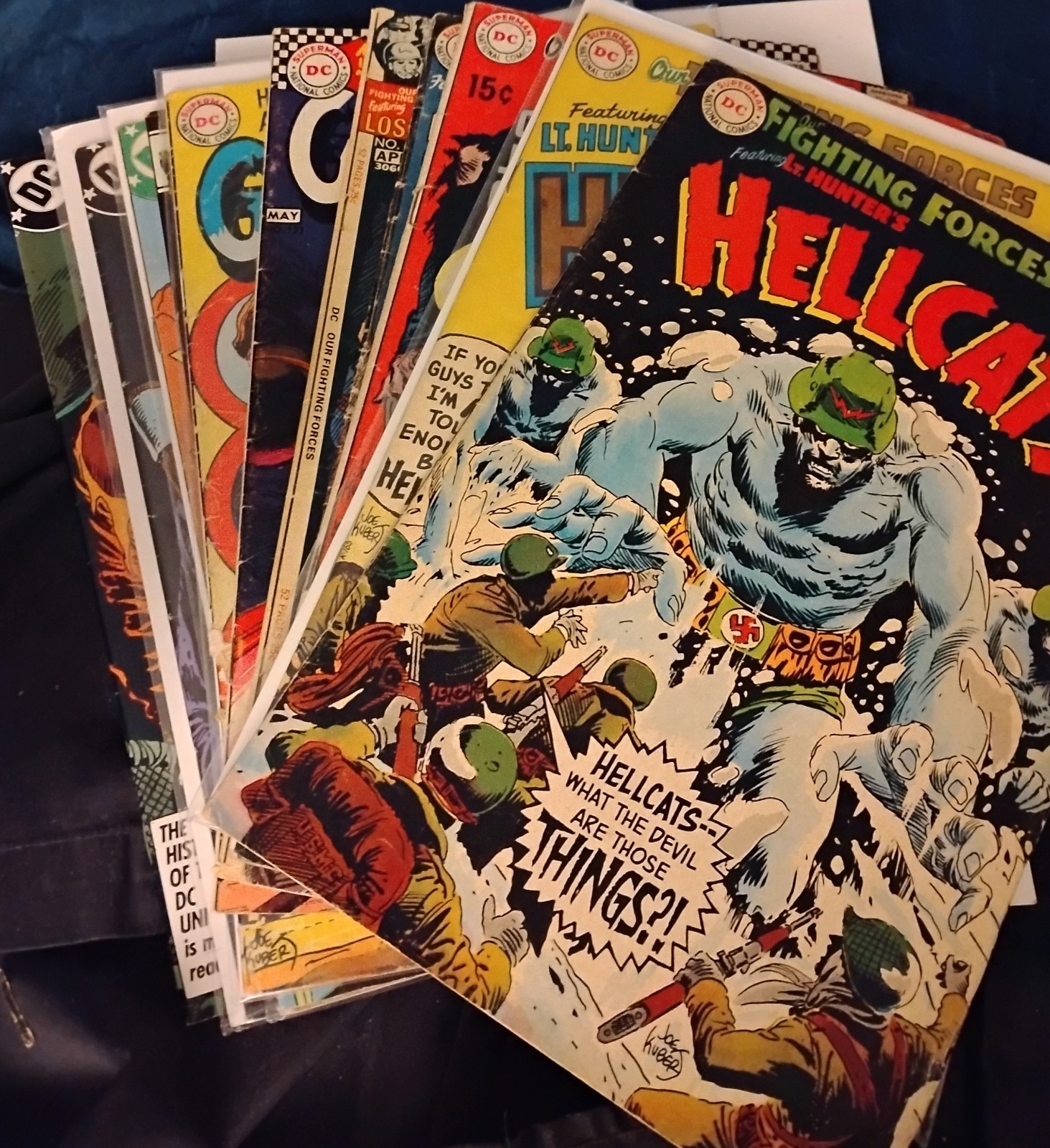 Lot Of 16 DC WAR Comic Books G.I. Combat - Sgt. Rock and Our Fighting Forces