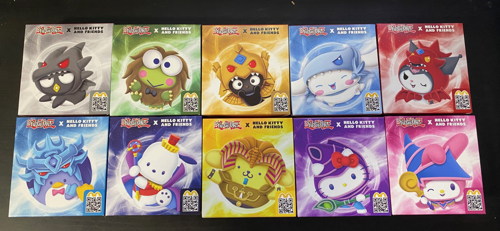 Yu-Gi-Oh x Hello Kitty McDonald's Collab by Sanrio (Set of 10 no duplicates)