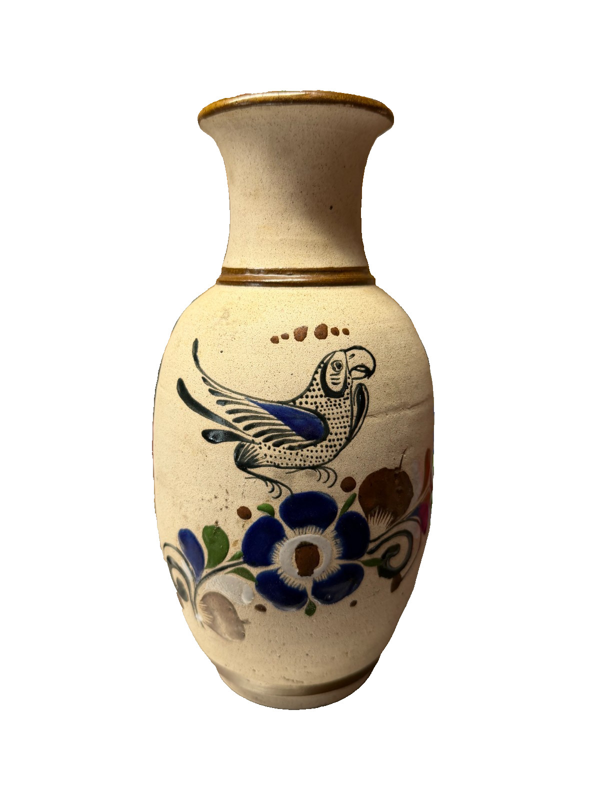 Vintage Tonala Mexican Pottery Vase 11\