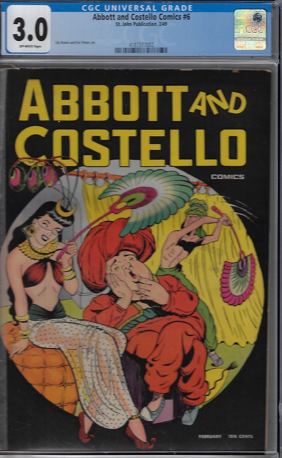 ABBOTT & COSTELLO #6- CGC 3.0 -  ST JOHN PUBLICATIONS -1949 GOOD GIRL CVR