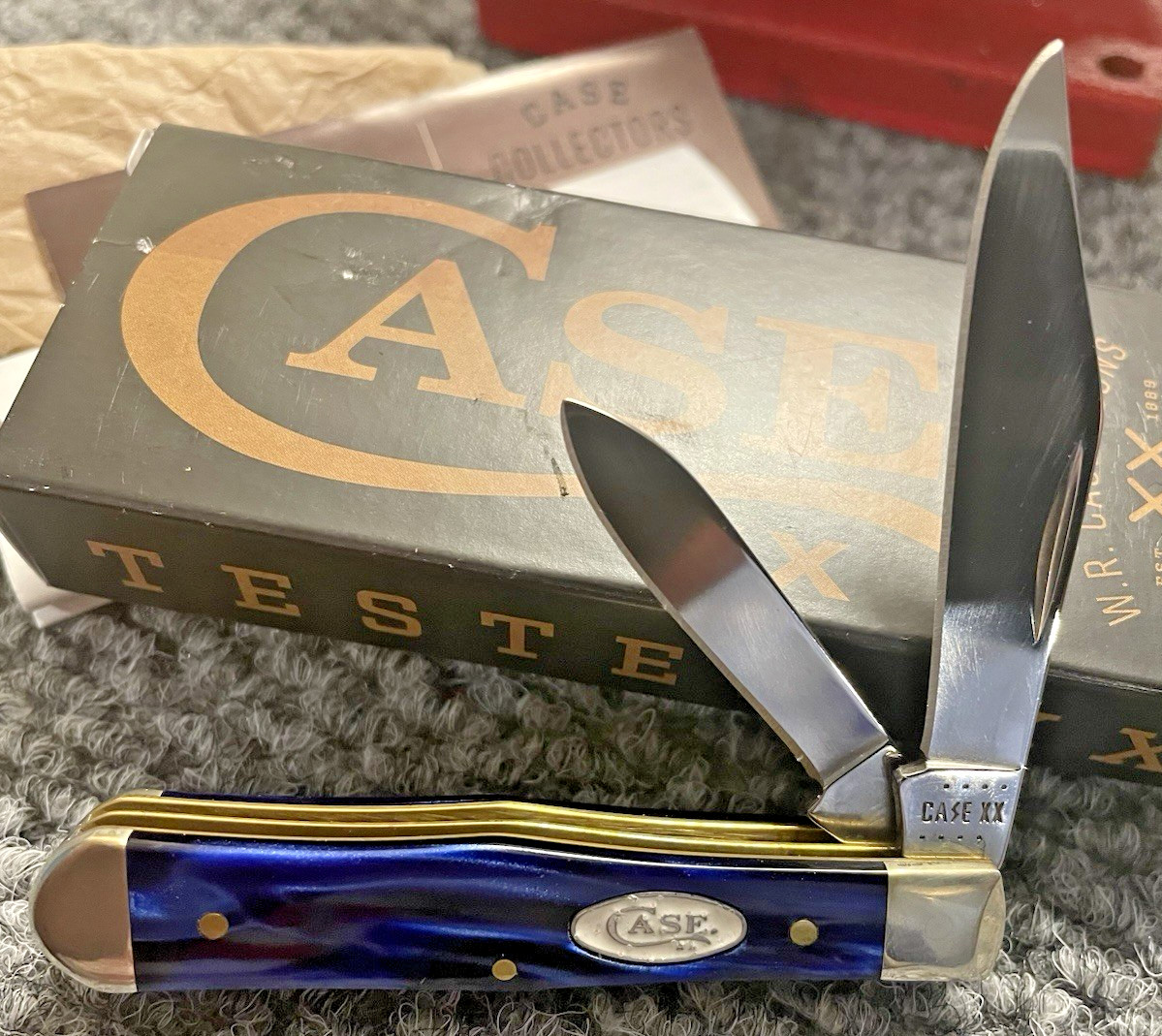 2022 Case XX™ Swell Center Jack 10225 1/2 SS Blue Pearl Kirinite  Pocket Knife
