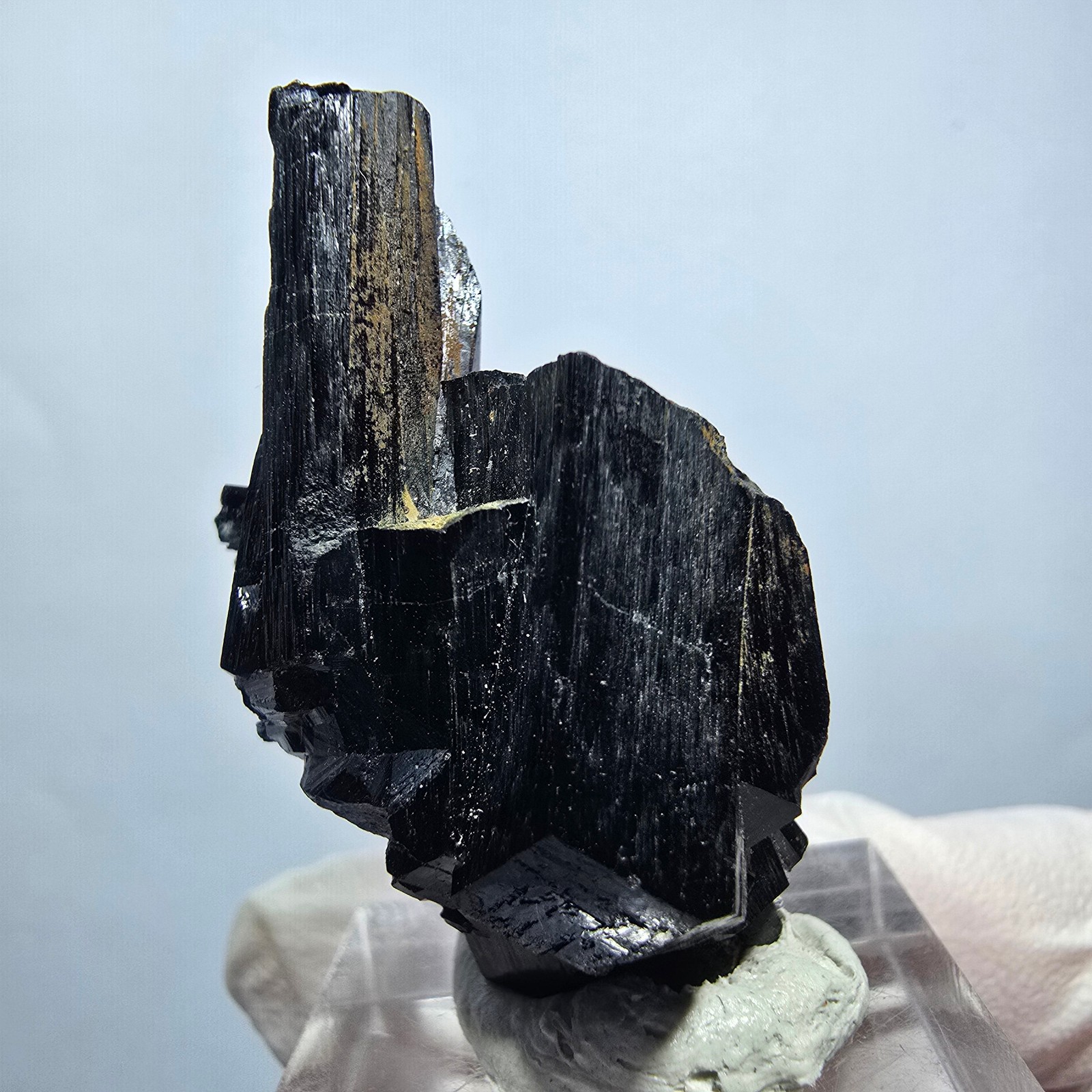 Rare Schorl Tourmaline, Hyalite Opal Specimen Erongo, Namibia 38*26*20mm #13132