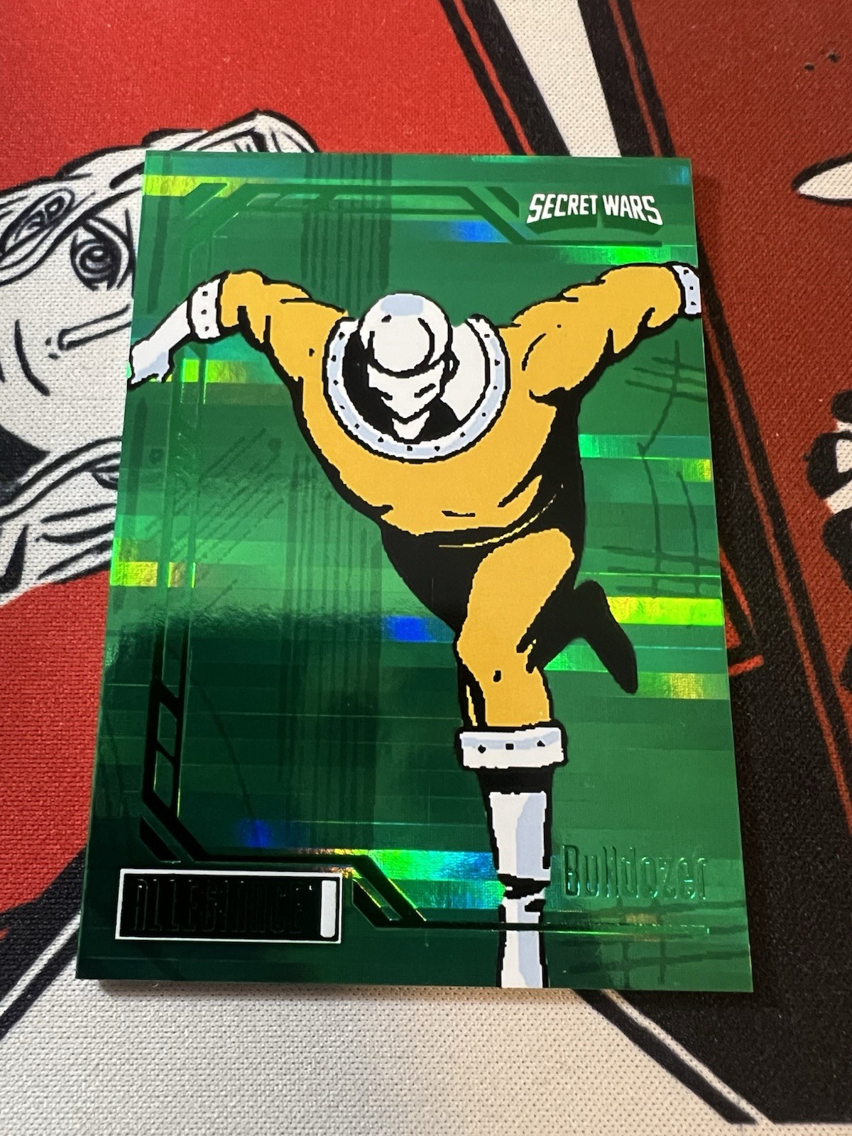 Upper Deck Marvel Secret Wars 1984 Allegiance Green #28 Bulldozer 1/5