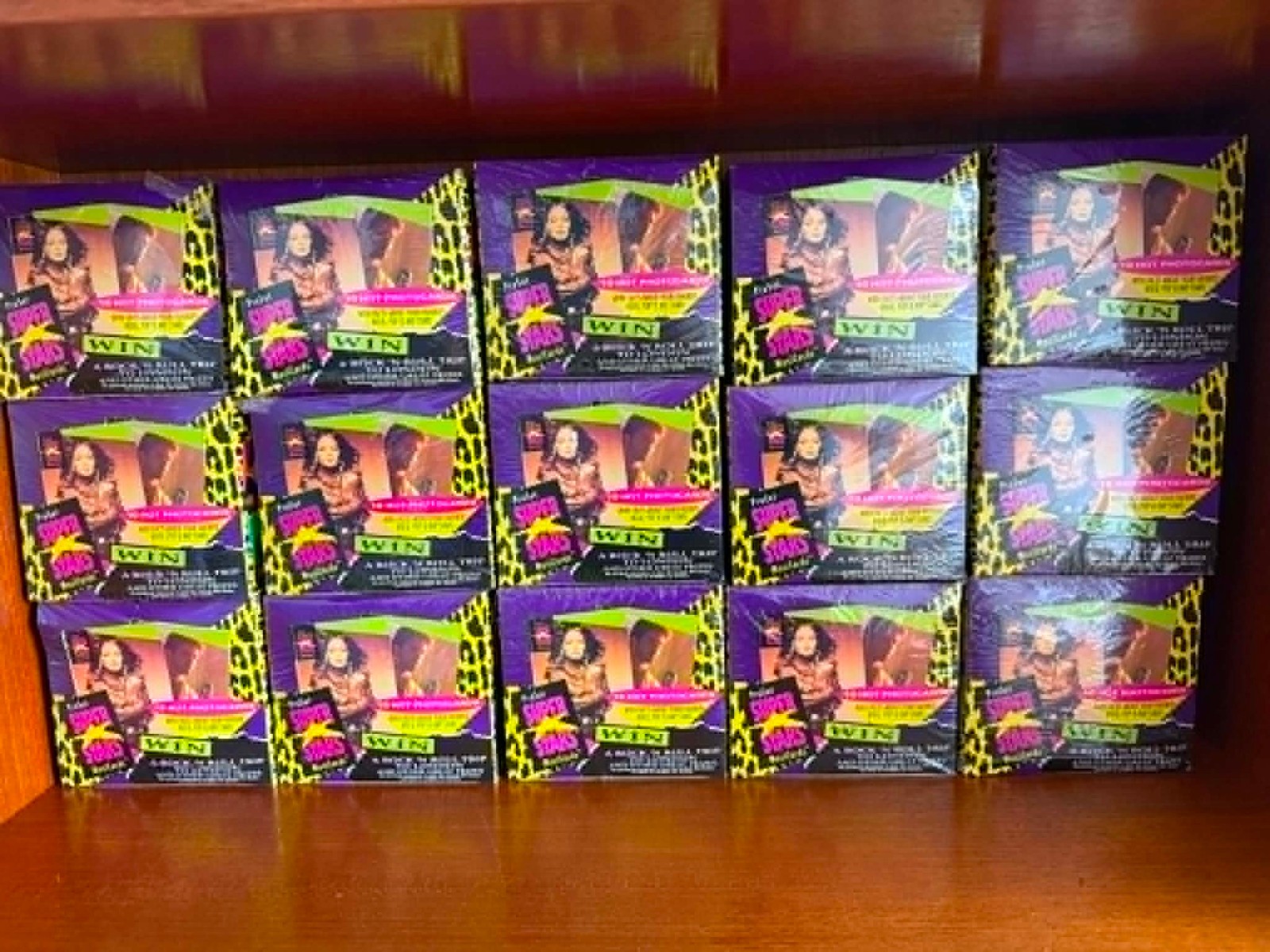 Lot of 15 - 1991 Pro Set Music Super Stars MusiCards Series 1 Sealed Box