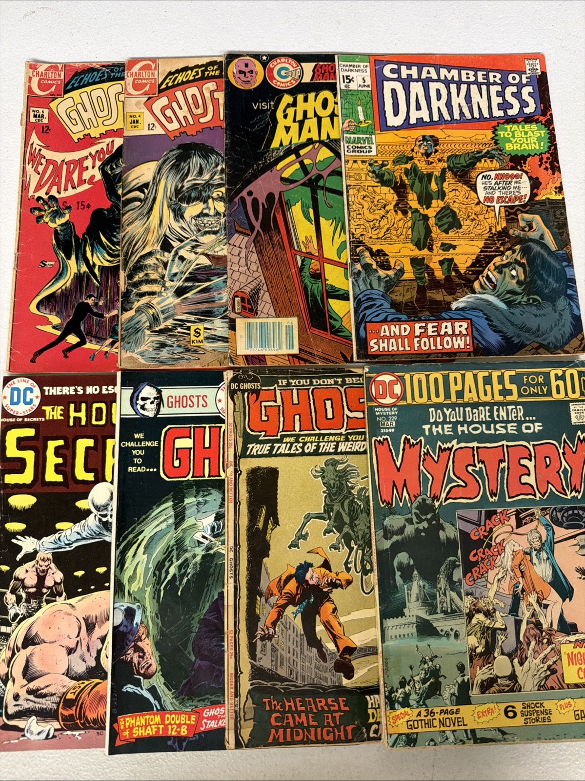 DC Marvel Charlton Bronze Age HORROR Lot 8 Comics 1st Print 1970s Lot #13 *Z5