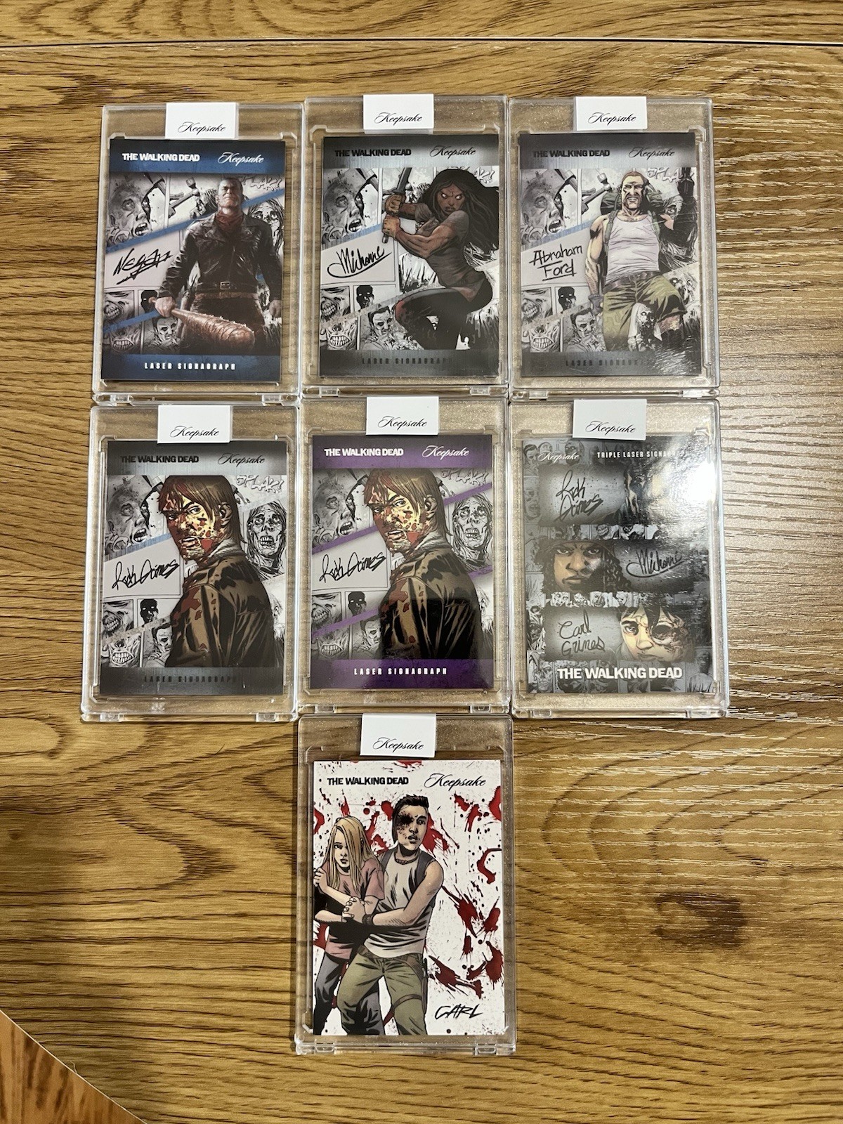 The Walking Dead Keepsake Lot Of 7 San Diego Comic Con Exclusive