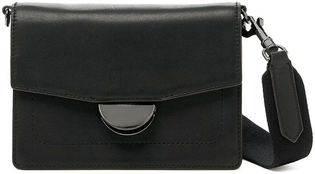 NWT Botkier Astor Square Woman\'s Leather Cross Body Black Color MSRP: $198.00