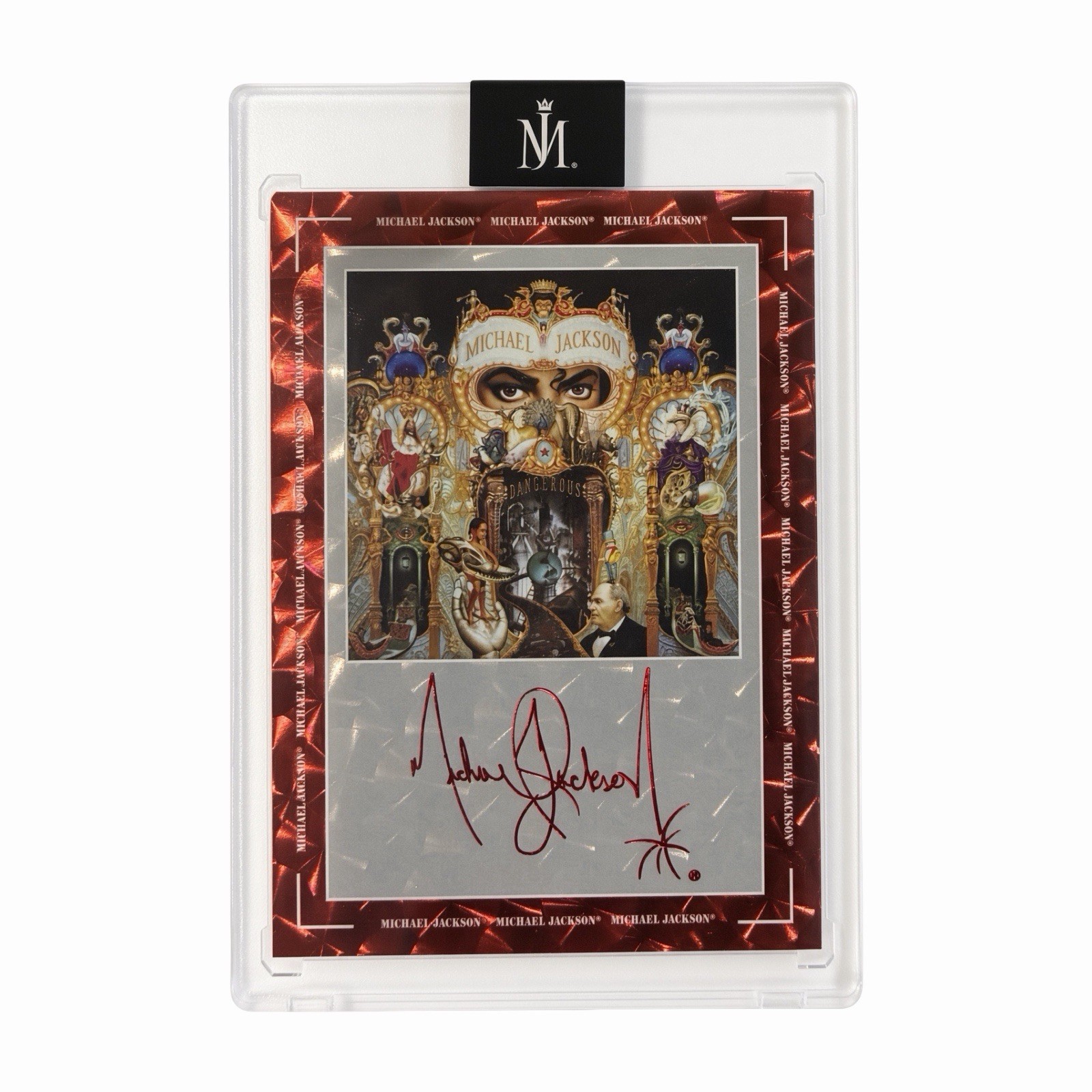 Michael Jackson Keepsake Album #11 Dangerous Laser Signagraph RED CRACK ICE 1/1