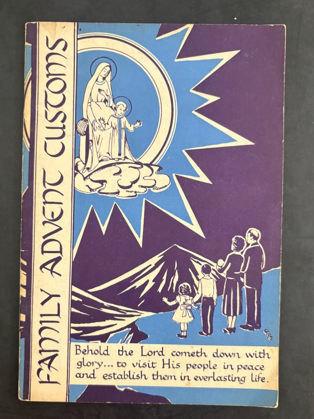 I  Vintage 1954 Catholic Church Family Advent Christmas Customs Liturgical Press