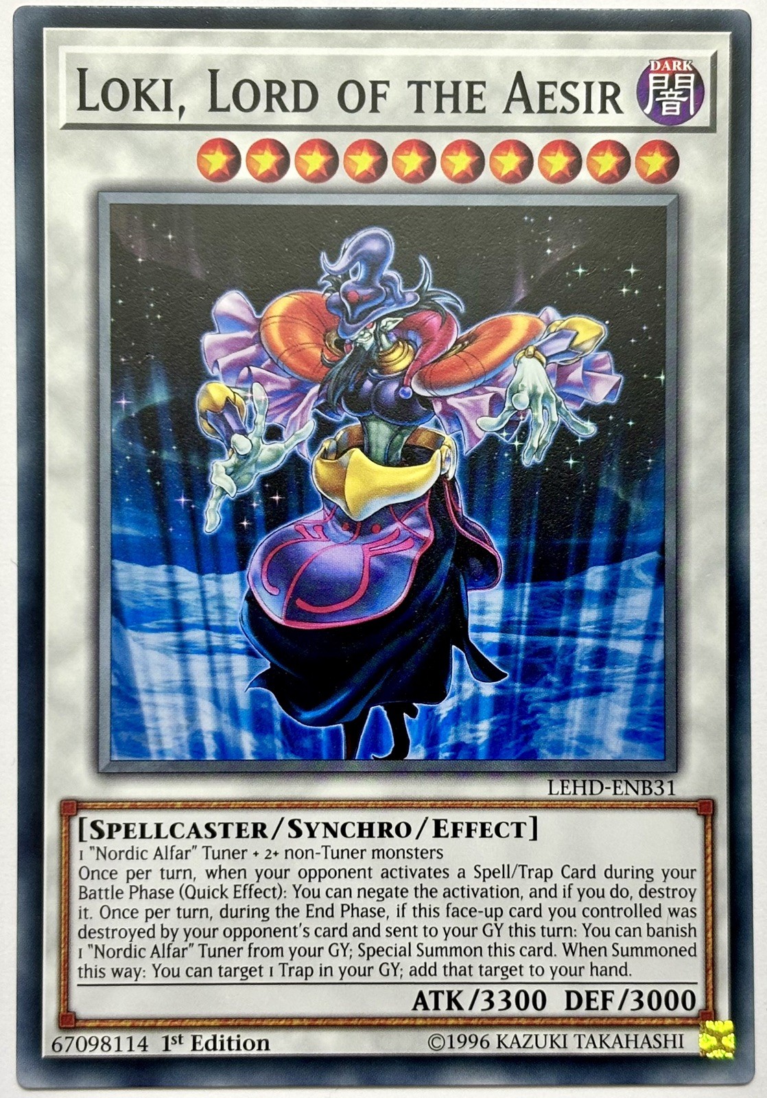 LEHD-ENB31 Loki, Lord of the Aesir - Common 1st Edition Near Mint YuGiOh Card