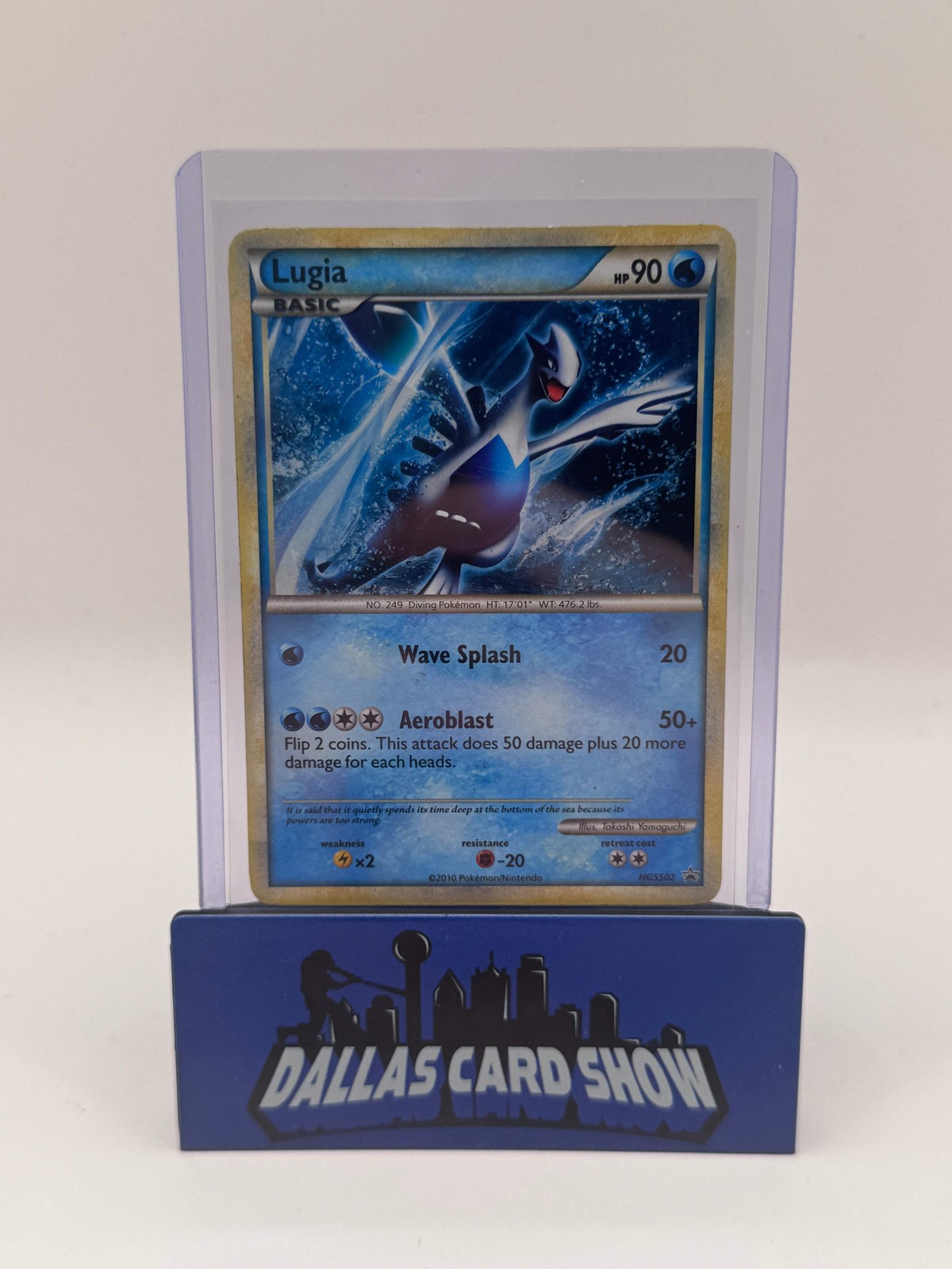 2010 Pokemon - Lugia (Holo) - HGSS02 Black Star Promo DMG\'d