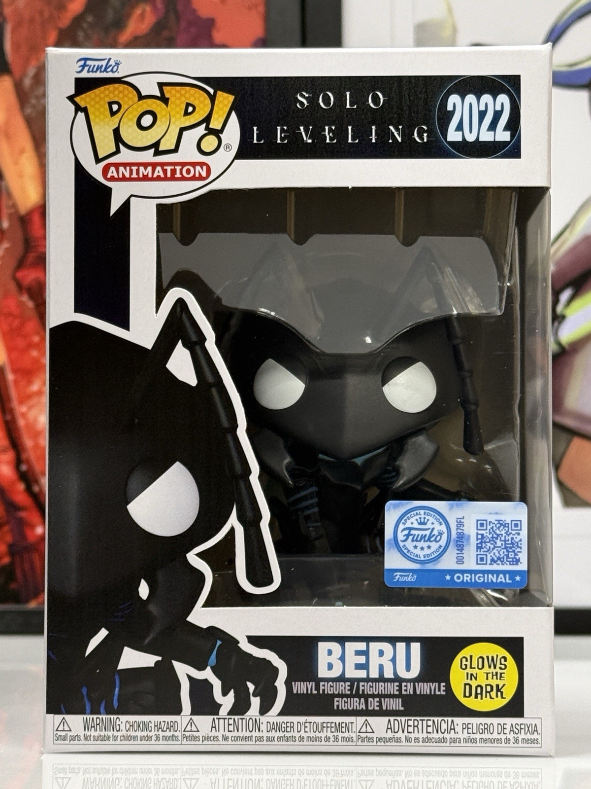 Funko Pop Solo Leveling Beru #2022 Glow in the Dark Special Edition w/ Protector