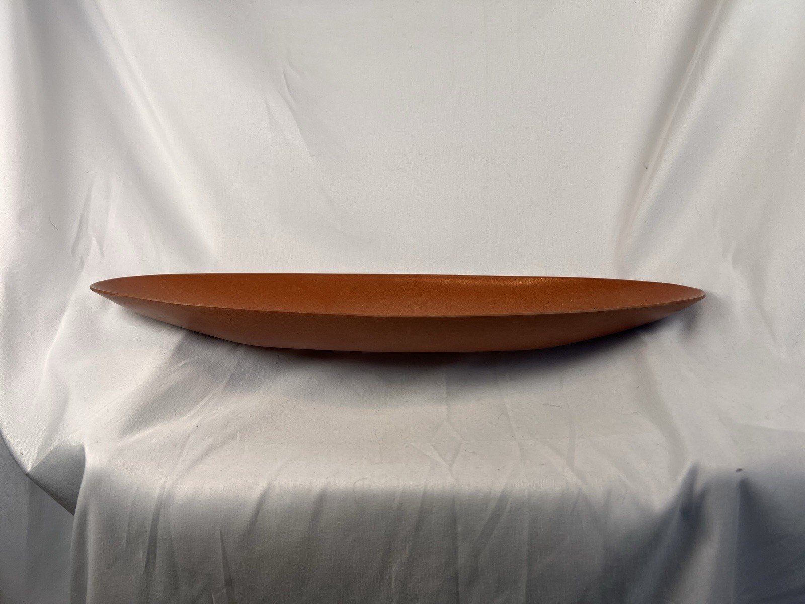 Vintage Flintwood MCM Oval Centerpiece Bowl Wood Resin Pasadena CA 18”
