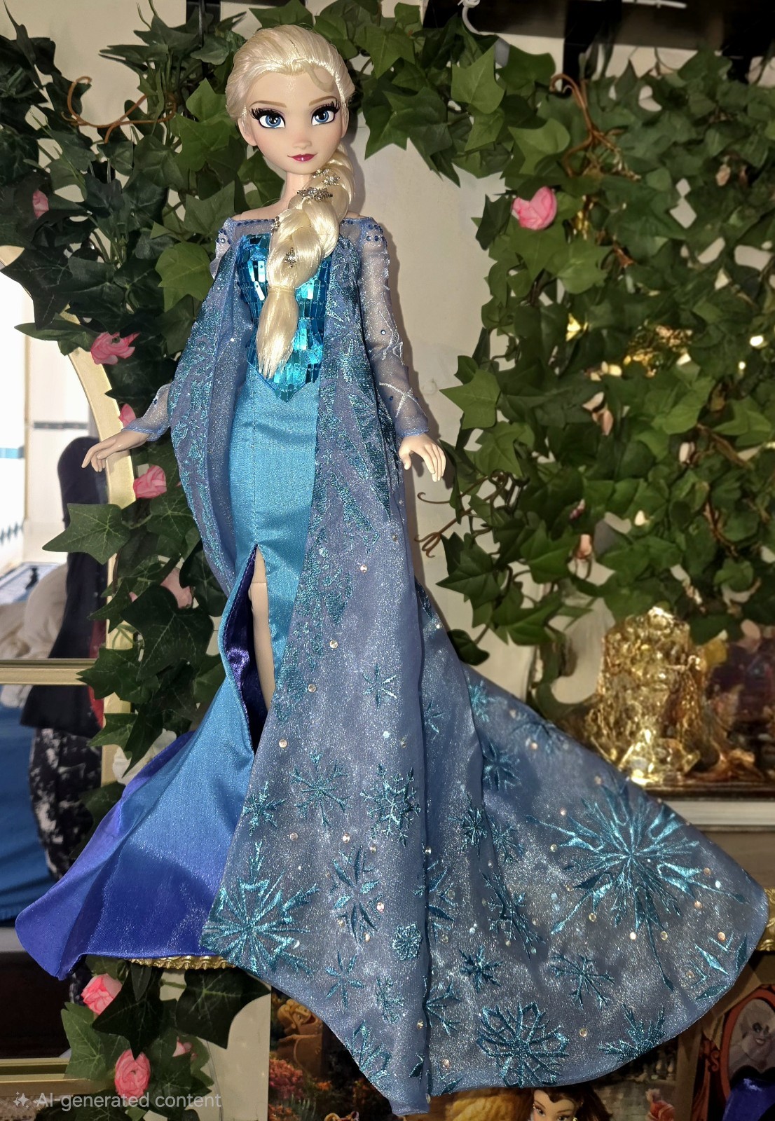 Disney Limited Edition Doll Frozen Elsa  Doll Snow Queen dress 17\