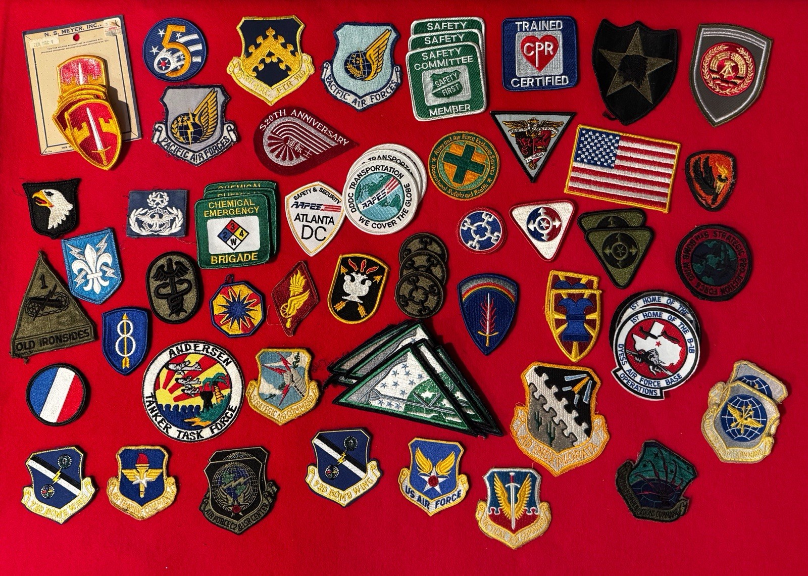 Large Lot Of Various Military Patches