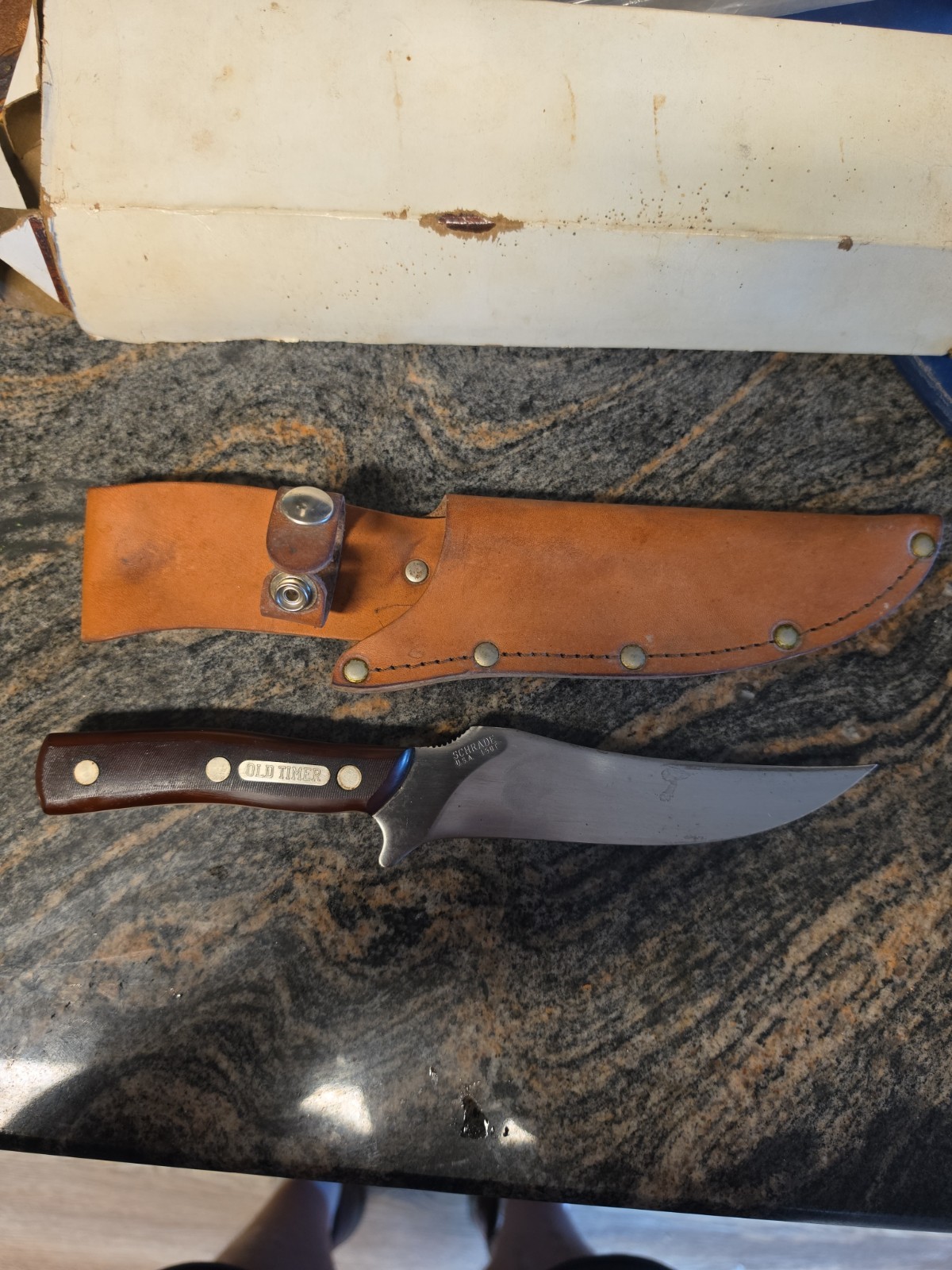 SCHRADE OLD TIMER DEER SLAYER deer hunting knife 15ot  150T  HUNTER FIXED NS W12