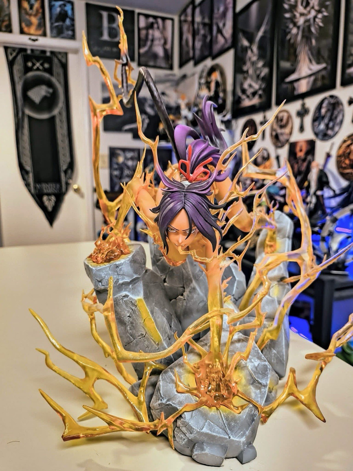 YM Studio Yoruichi God of Thunder Yuan Meng Bleach 1/6 Statue New