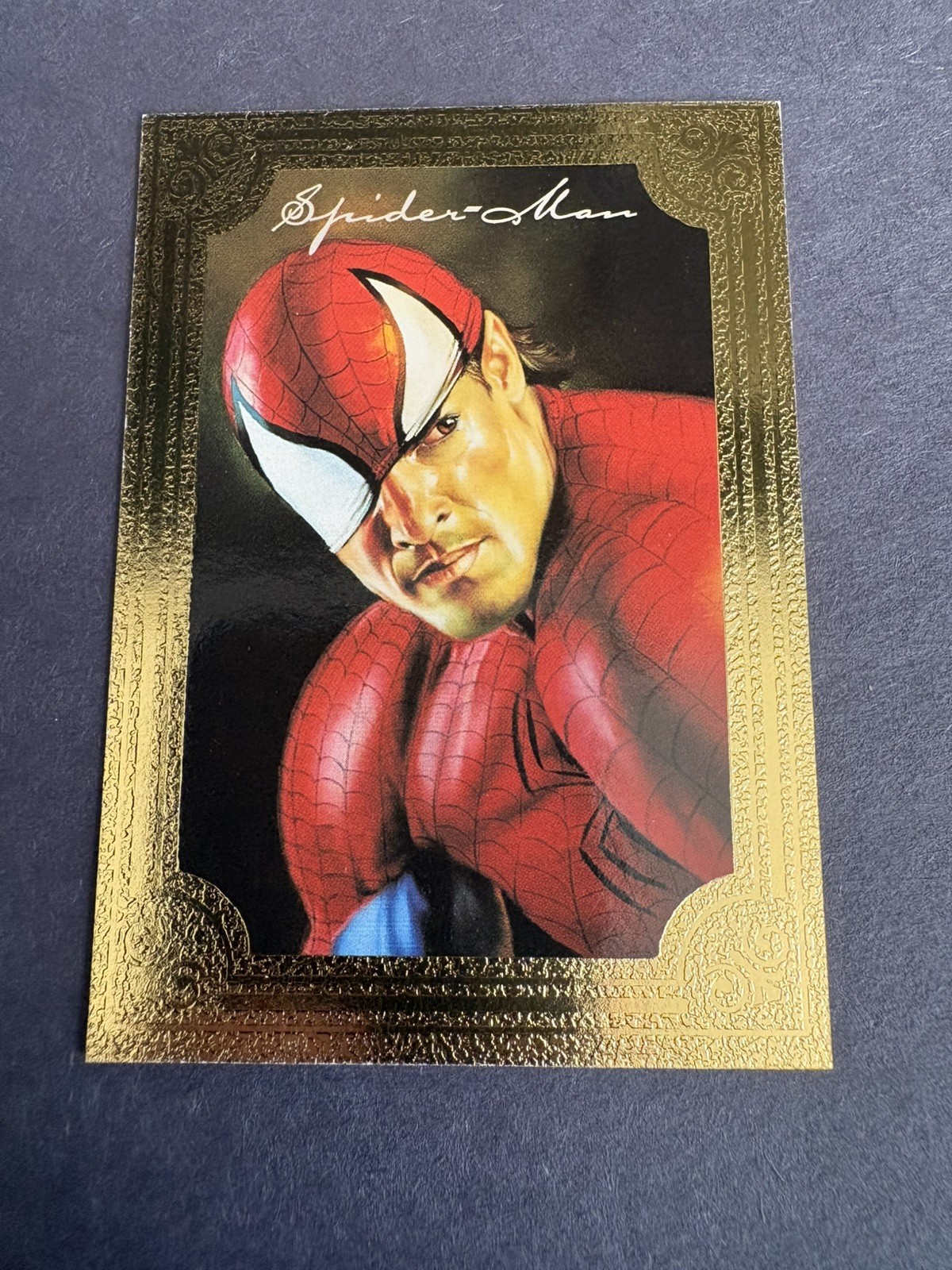 1996 Marvel Masterpieces Gold Gallery Spiderman