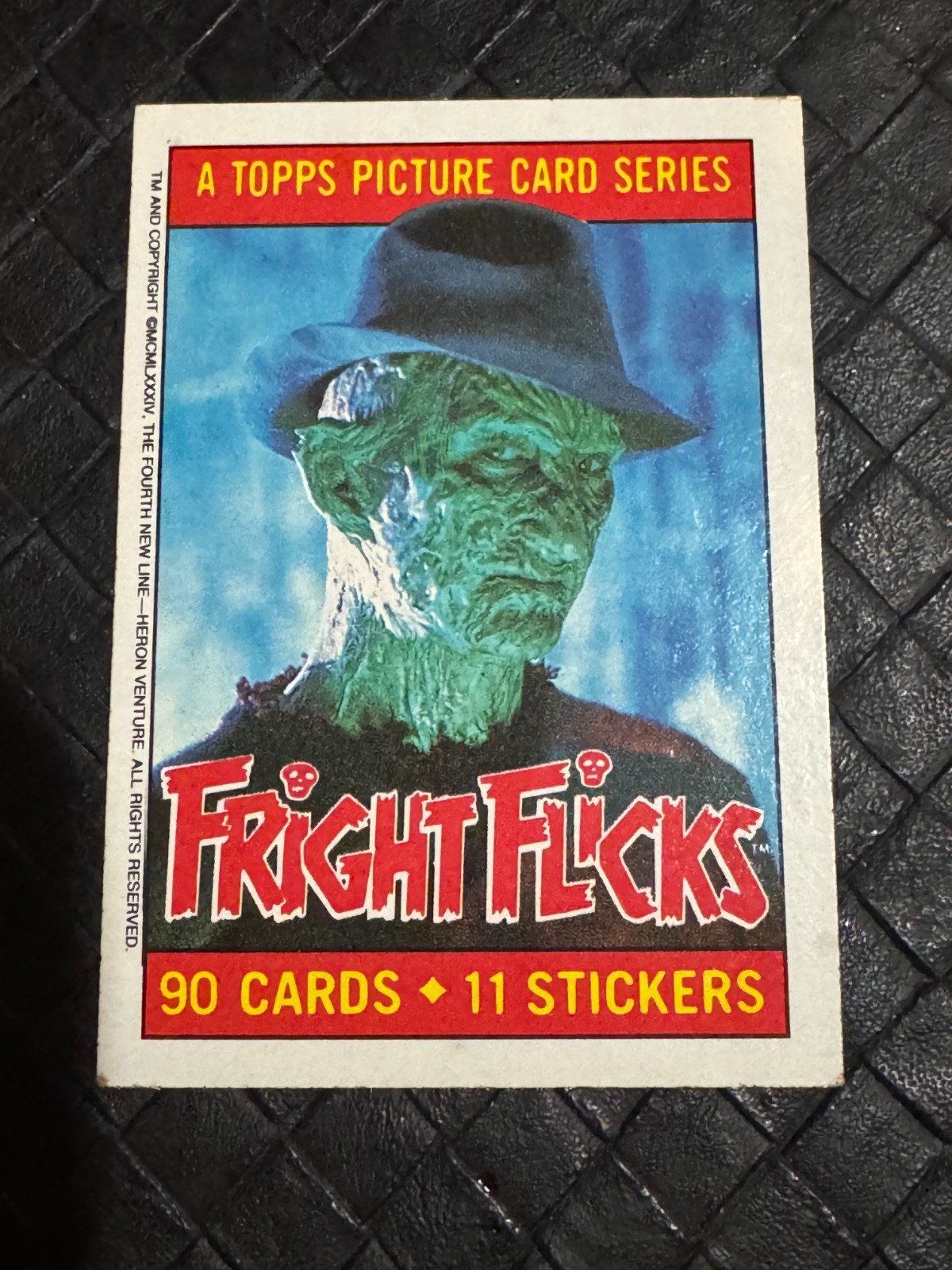 1988 Topps Fright Flicks Trading Cards  Complete Your Set  U Pick Freddy Krueger