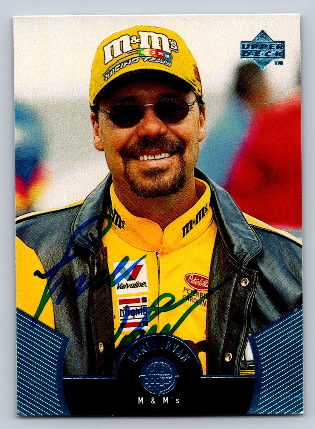 Ernie Irvan Hand Signed Autograph on a Standard Size Trading Card