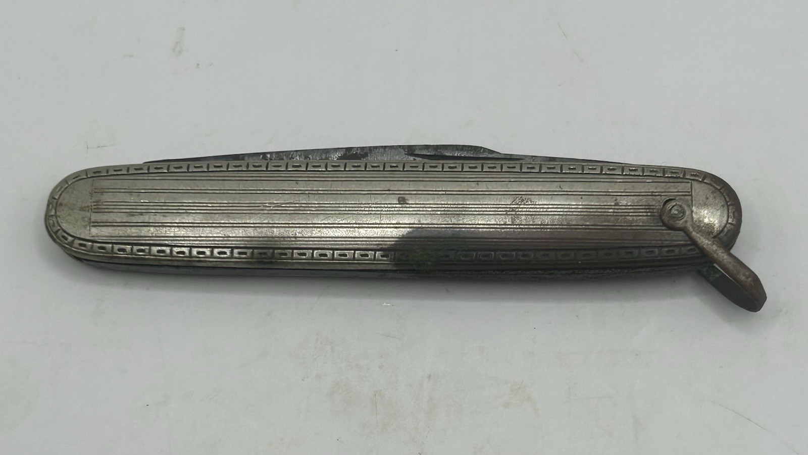 Rare Antique 1920s Challenge Cutlery Flylock Pocket Knife B\'port CT For Repair