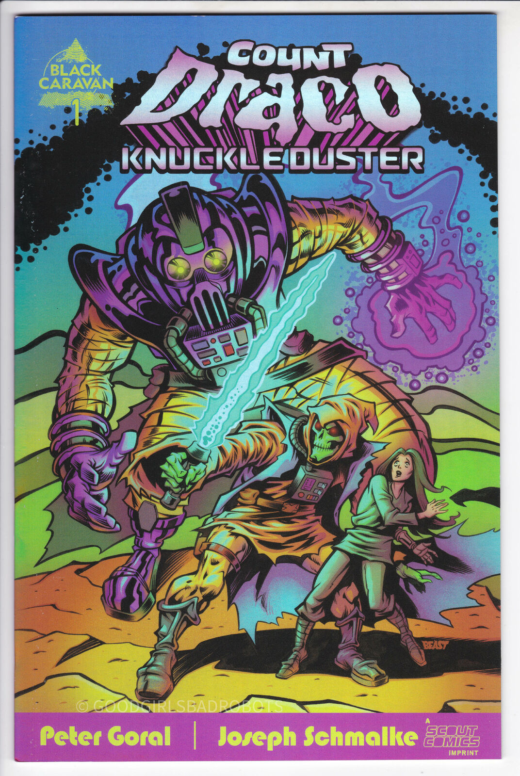 COUNT DRACO KNUCKLEDUSTER #1 EXCLUSIVE VERY RARE HOLO FOIL VARIANT AMAZING