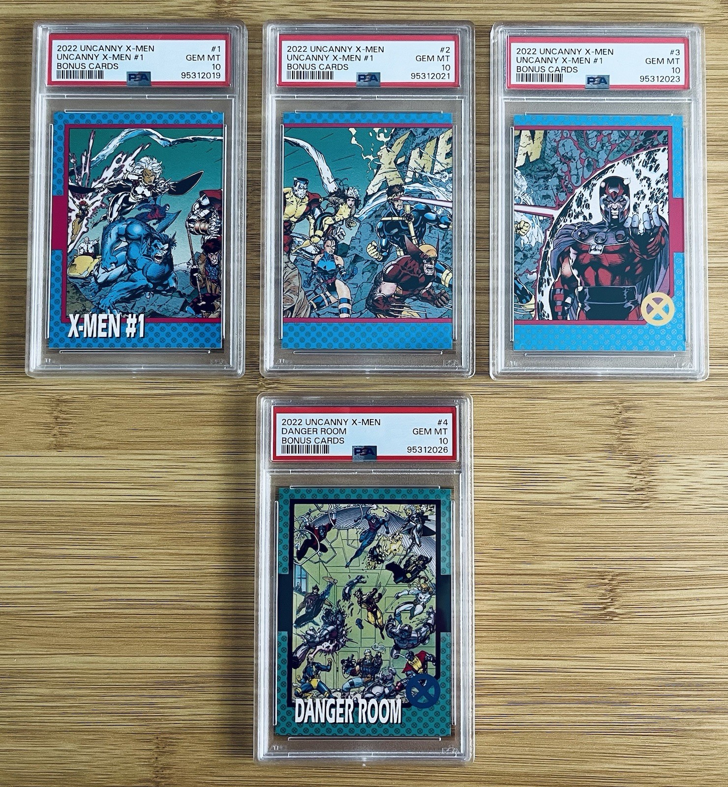 2022 Jim Lee Uncanny X-Men Bonus Card Complete Set All PSA 10 GEM MINT RARE