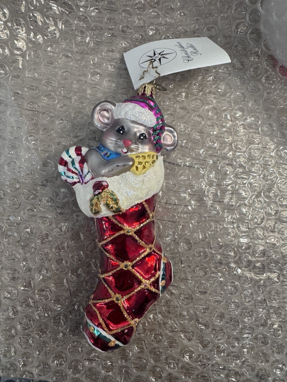 2003 RARE Christopher Radko Ornament Snuggle Down 1010217