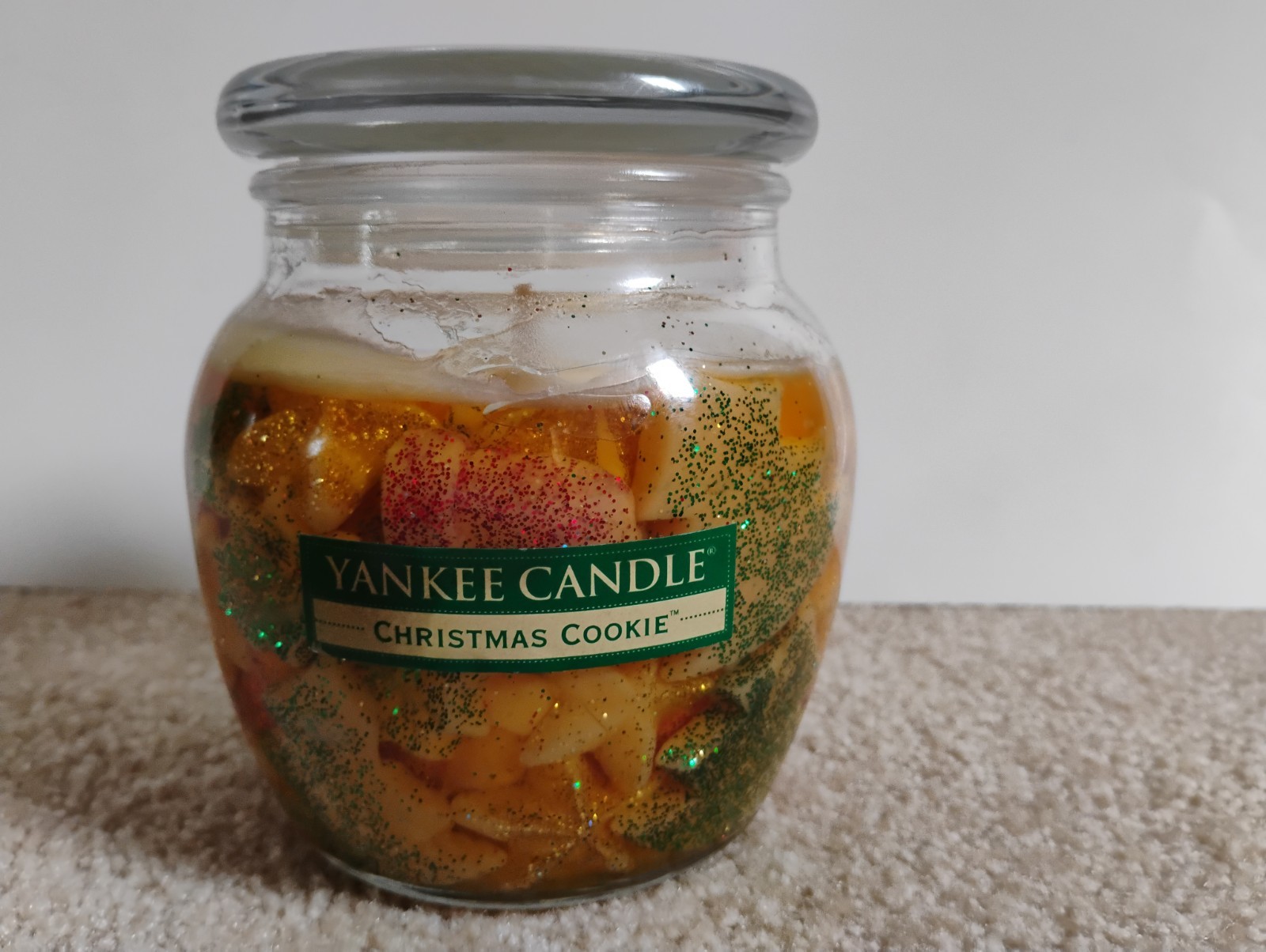 VTG Rare Holiday Yankee Candle Farmers Market Christmas Cookie 15.5 oz Jar New