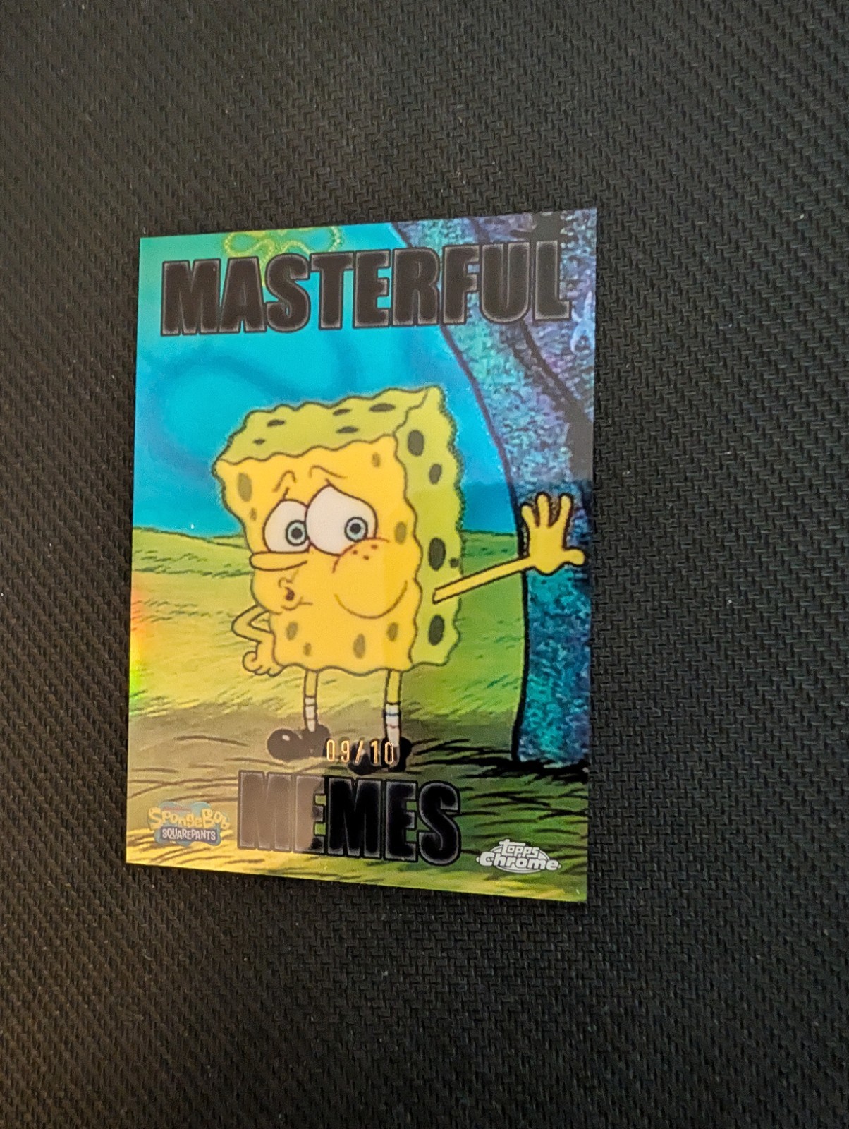 2025 Topps Chrome SpongeBob Masterful Memes \