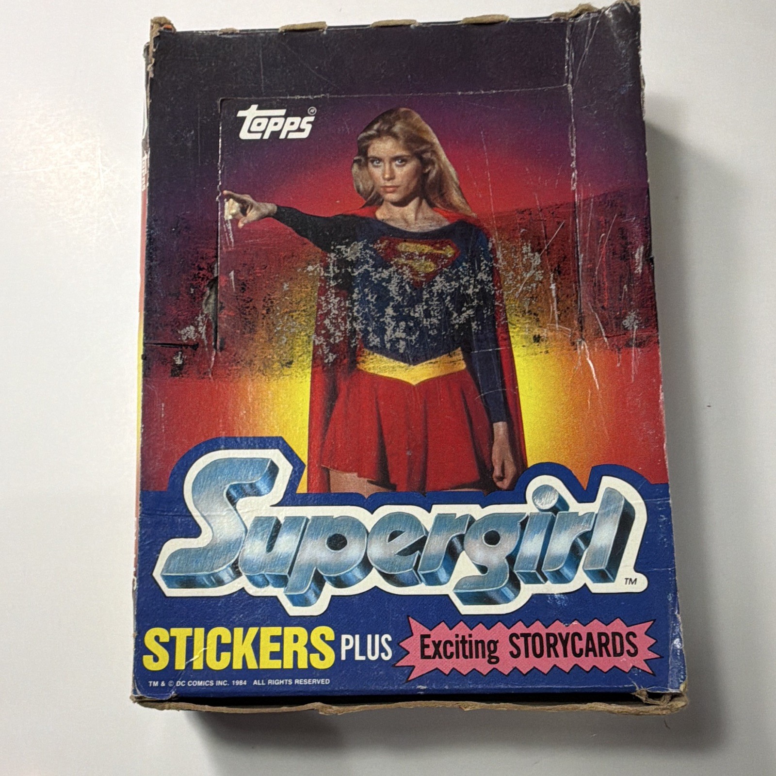 Vintage Topps 1984 Supergirl Stickers Plus Storycards Sealed (60 Sealed Packs)