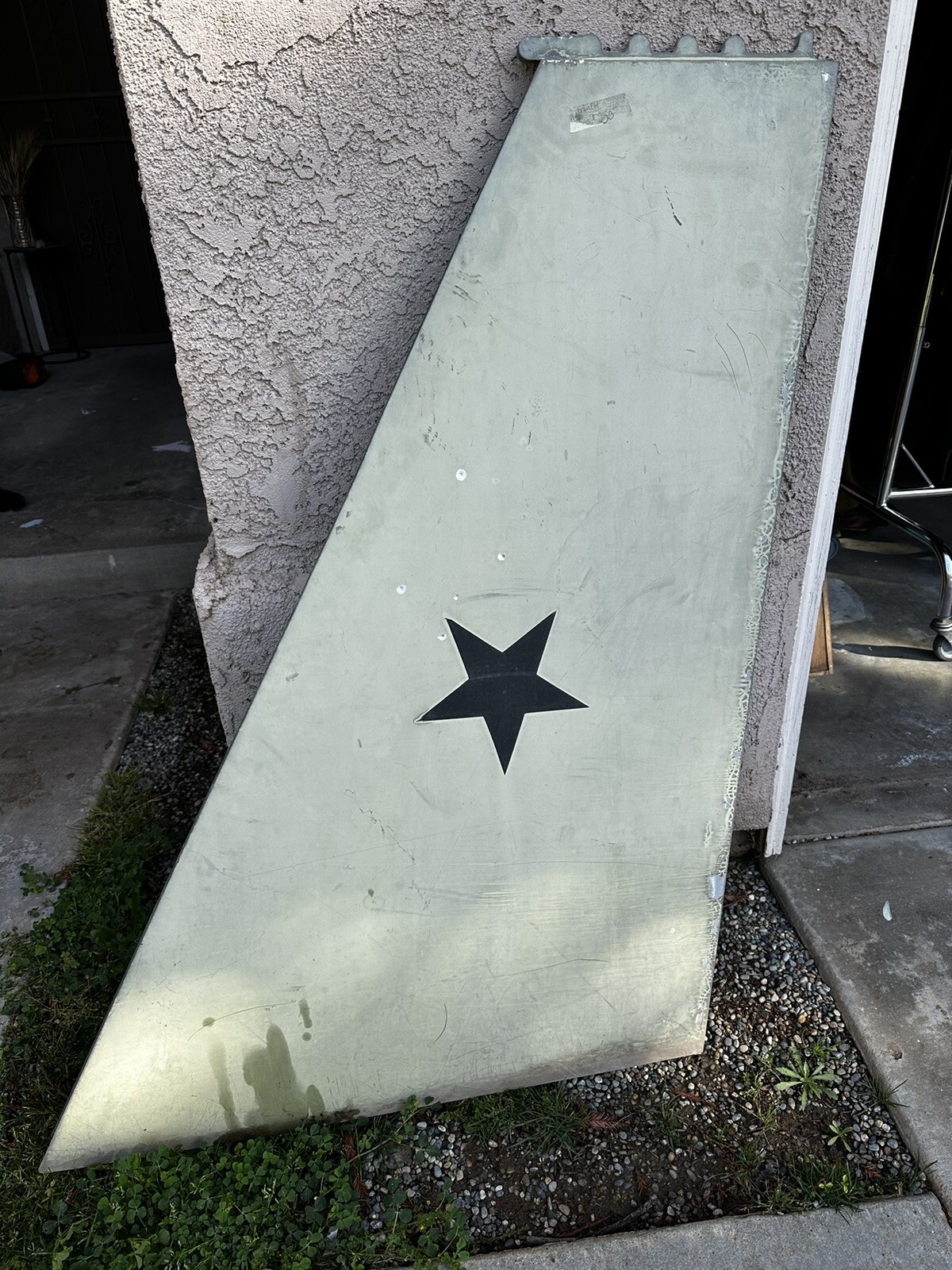 Original Vietnam War US Air Force Jet Fighter Airplane Tail Fin