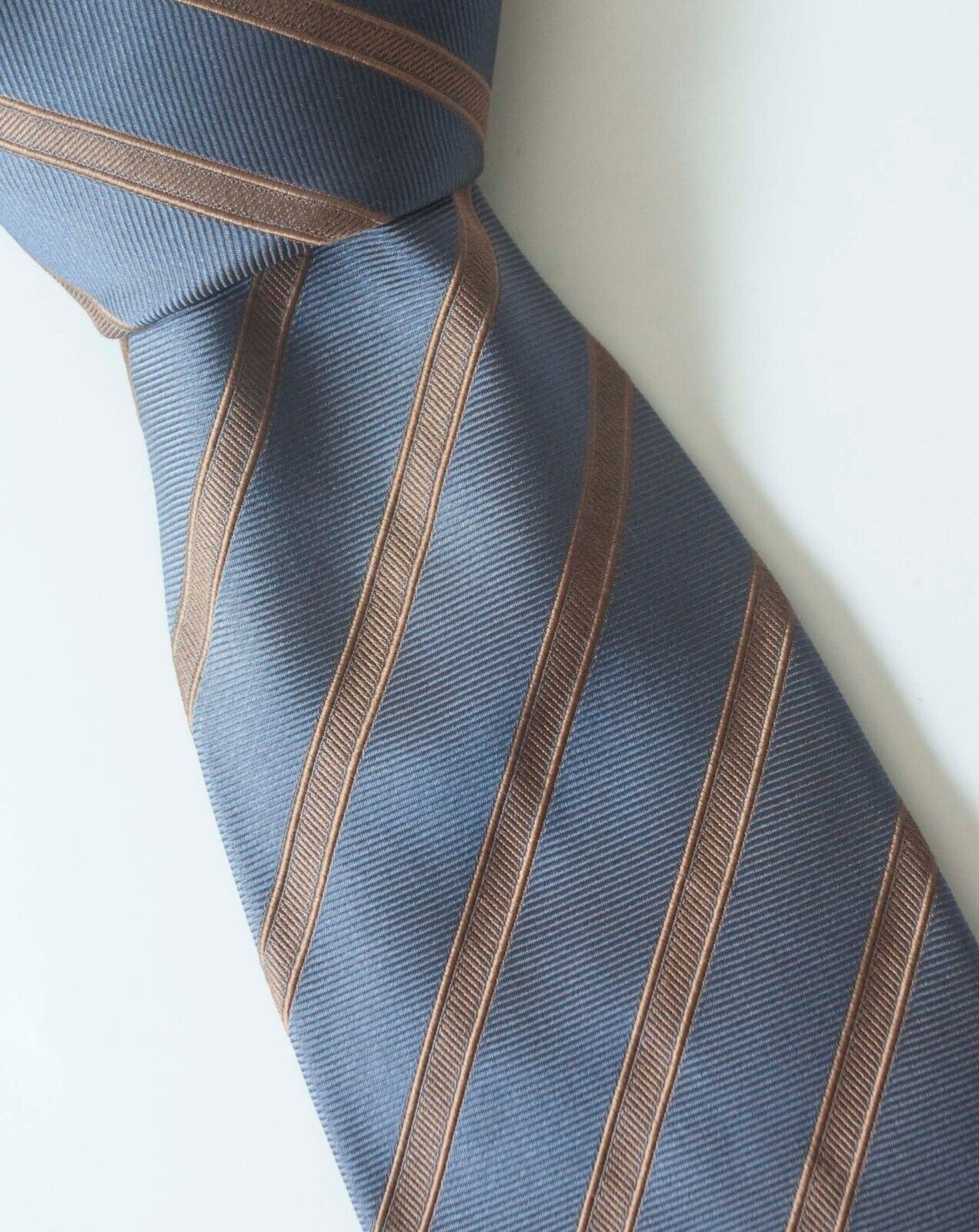 Luciano Barbera Tie 100% Silk Blue / Purple Made in Italy   *gE0726p