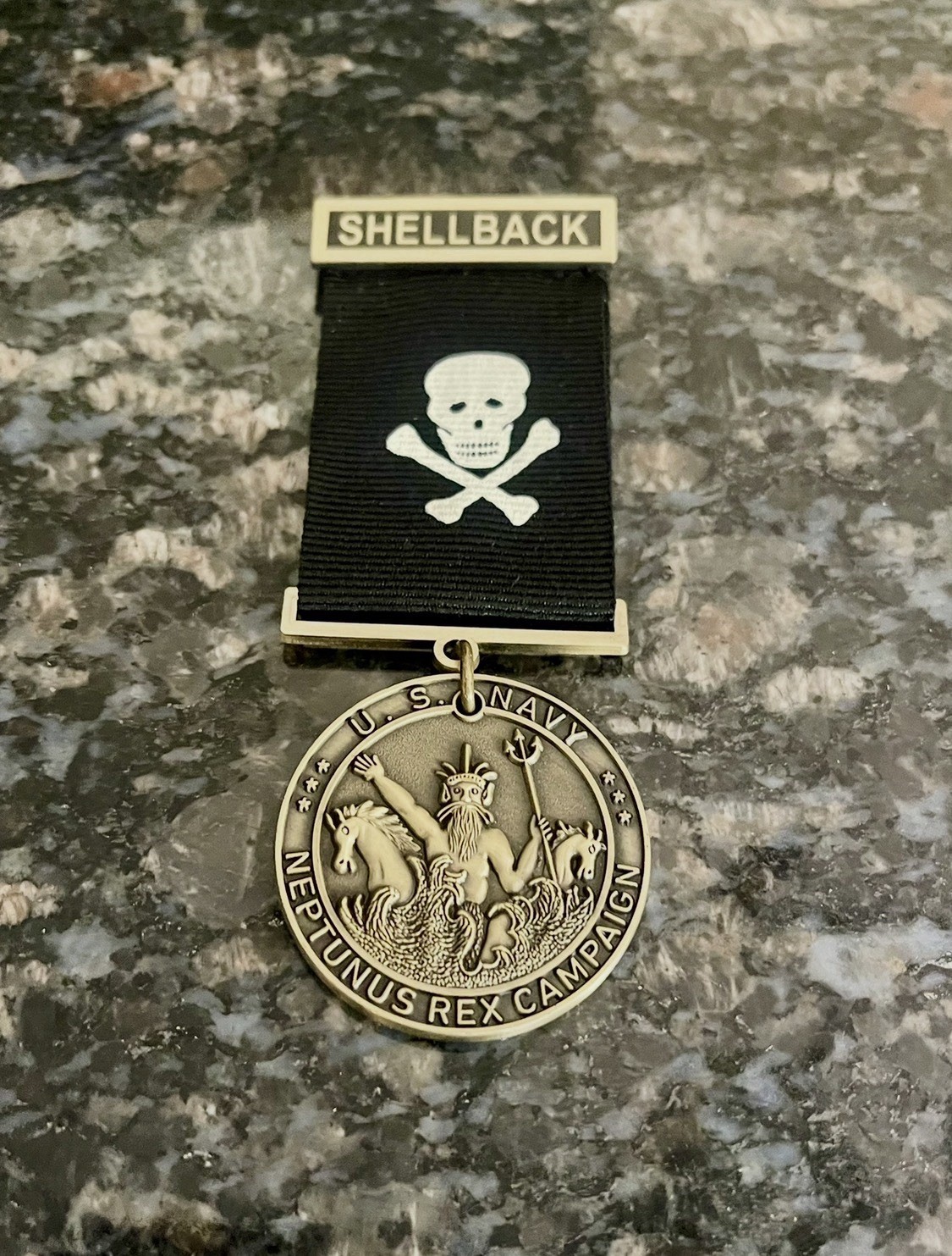U.S. Navy Shellback Medal Equator Crossing Davey Jones Pollywog 1930s USN Repro