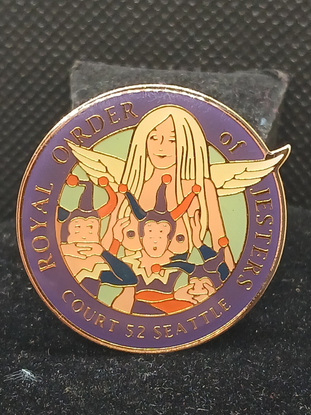RARE Royal Order of Jesters ROJ Court Seattle Jim Johnson Director Masonic Pin