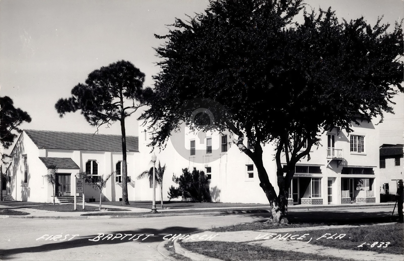First Baptist Church Venice FL Florida RPPC Photo Postcard COPY