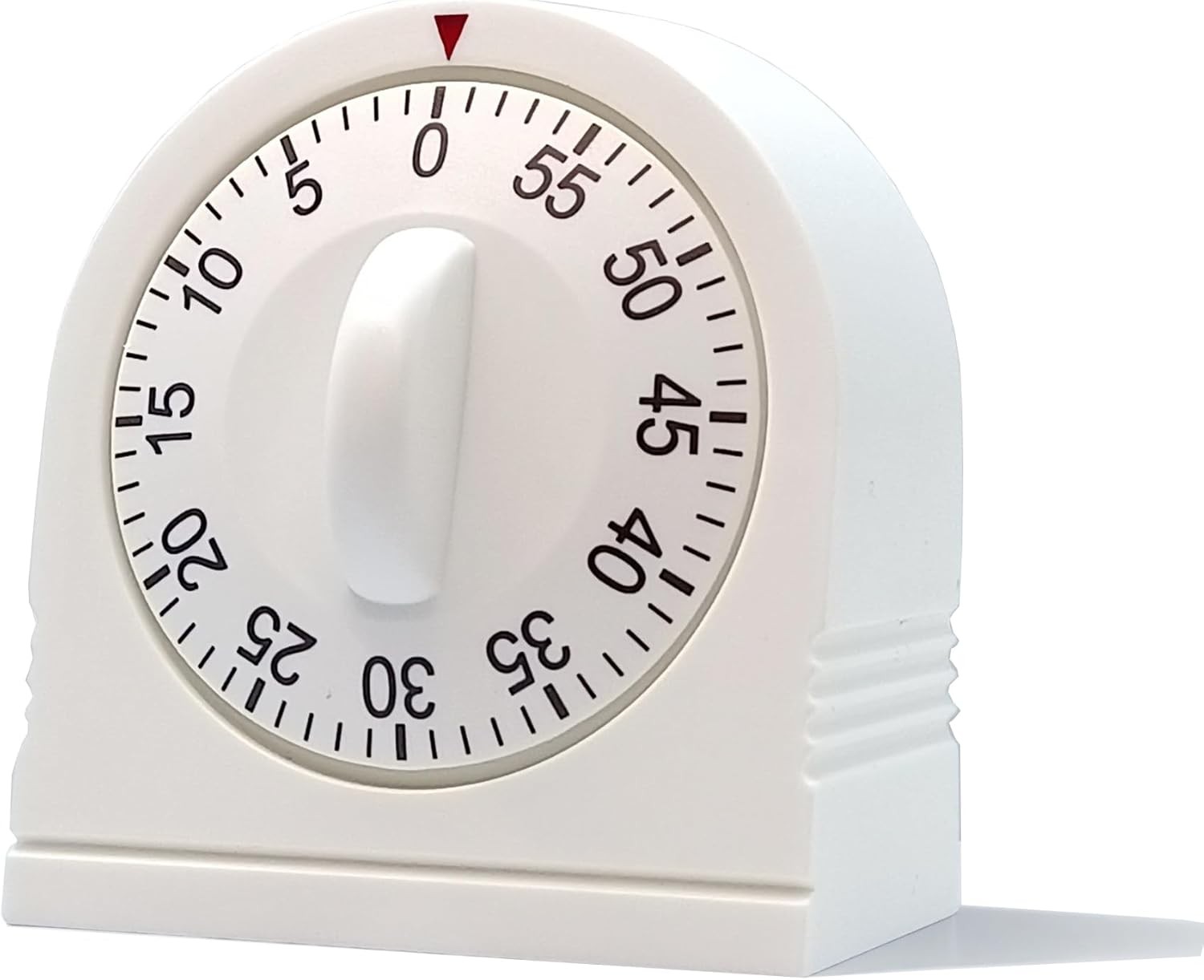 White 60 Minute Wind Up Timer, Mechanical Countdown Timer with Loud Alarm White 60 Minute Wind Up Timer, Mechanical Countdown Timer with Loud Alarm